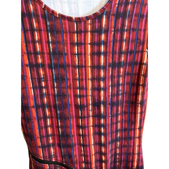 RACHEL ROY DRESS Women's Size M Multi-Color Front Zipper 3/4 Sleeve Bodycon - Picture 8 of 11